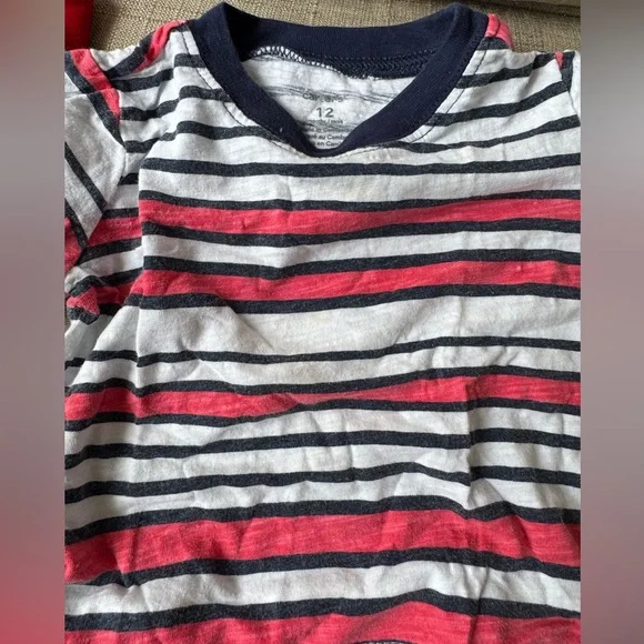 Baby Boy Summer Shirt Bundle - 12 Month Shirts - American Patriotic Shirts - Picture 3 of 6